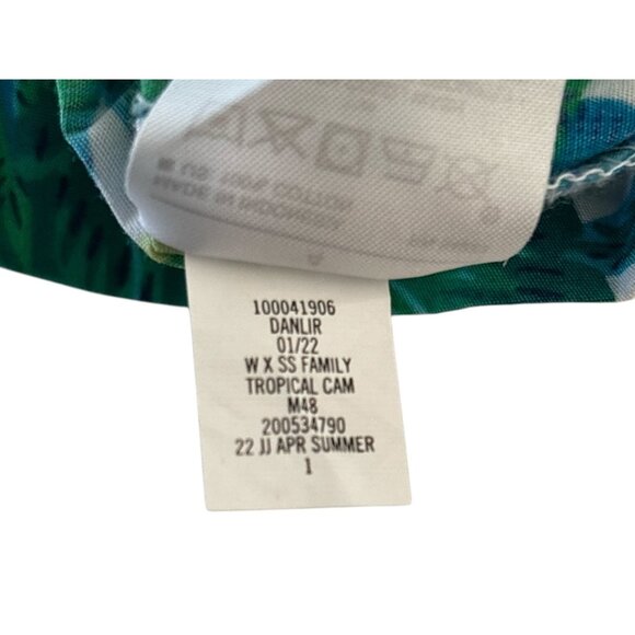 Janie And Jack Boys Hawaiian Print Button-Up Shirts Size 4 Cotton Blue & Green S - Picture 8 of 15